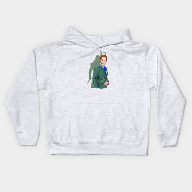 Tom Hiddleston - An illustration by Paul Cemmick Kids Hoodie by PLAYDIGITAL2020